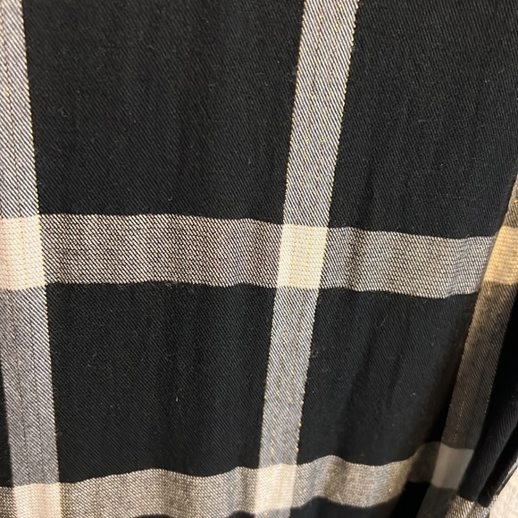 a new day black, white, and gold tie-front dress with pockets and button back - Picture 2 of 9